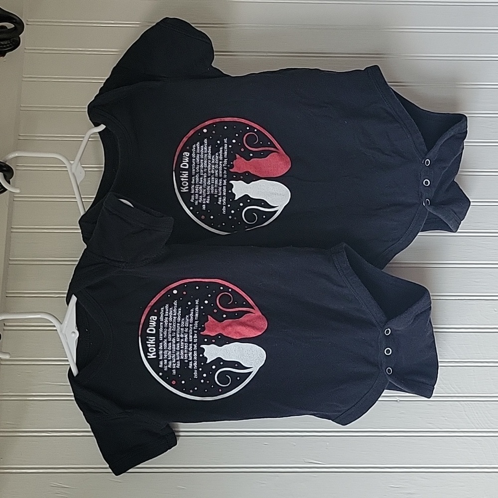 Kotki Dwa Polish Polski Nursery Rhyme Onesies